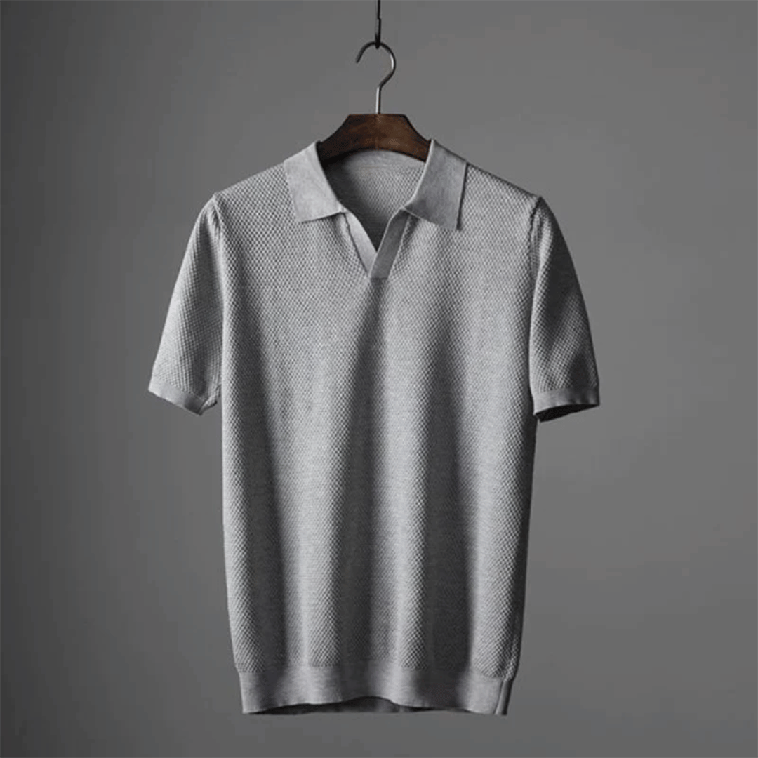 Modern kortärmad polo med mjuk finish