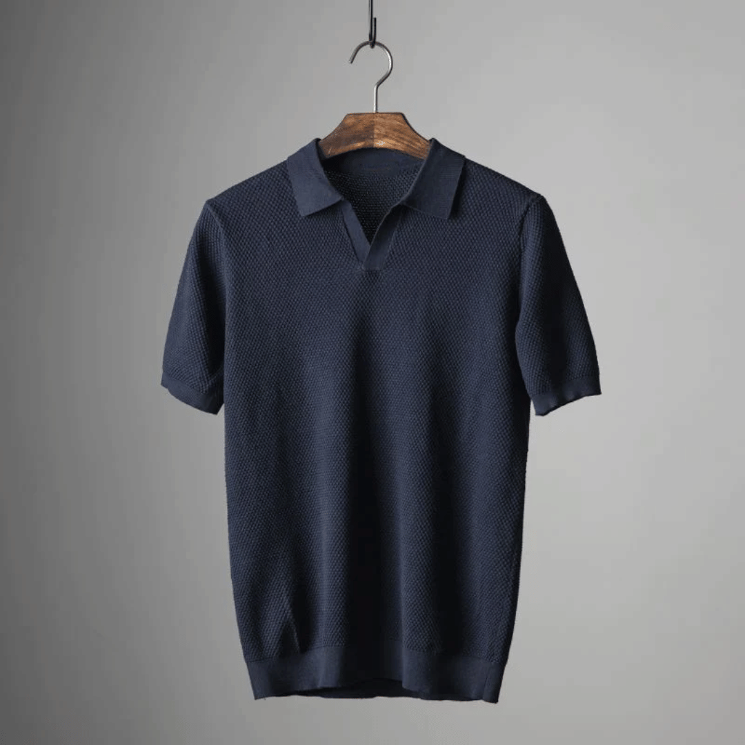 Modern kortärmad polo med mjuk finish
