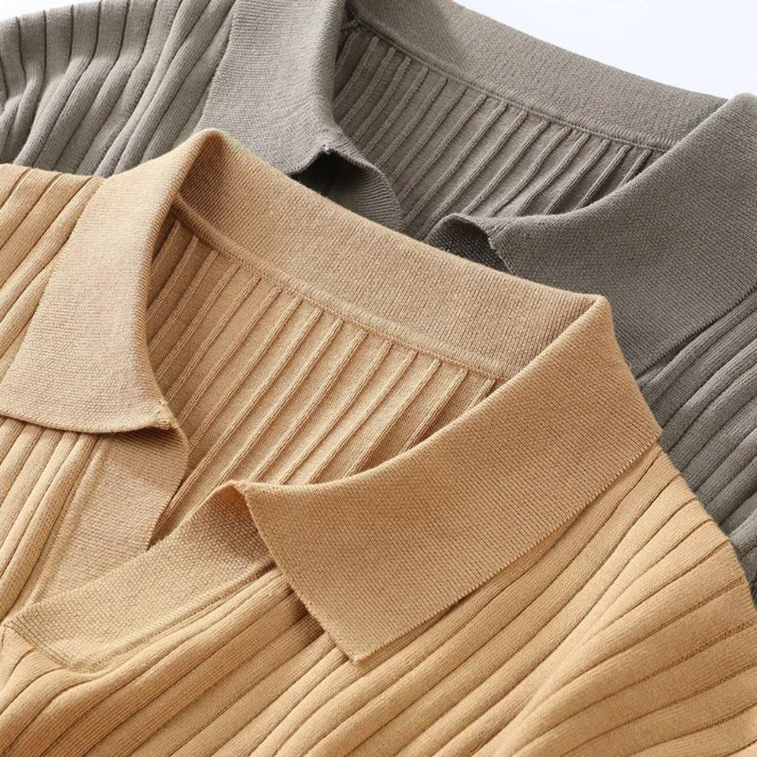 Klassisk lyocellpolo med regelbunden passform