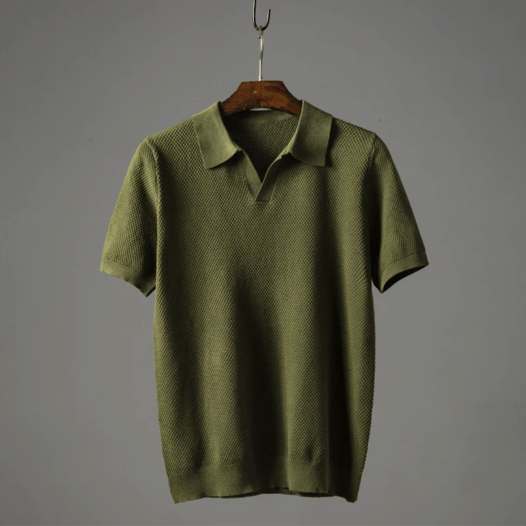 Modern kortärmad polo med mjuk finish
