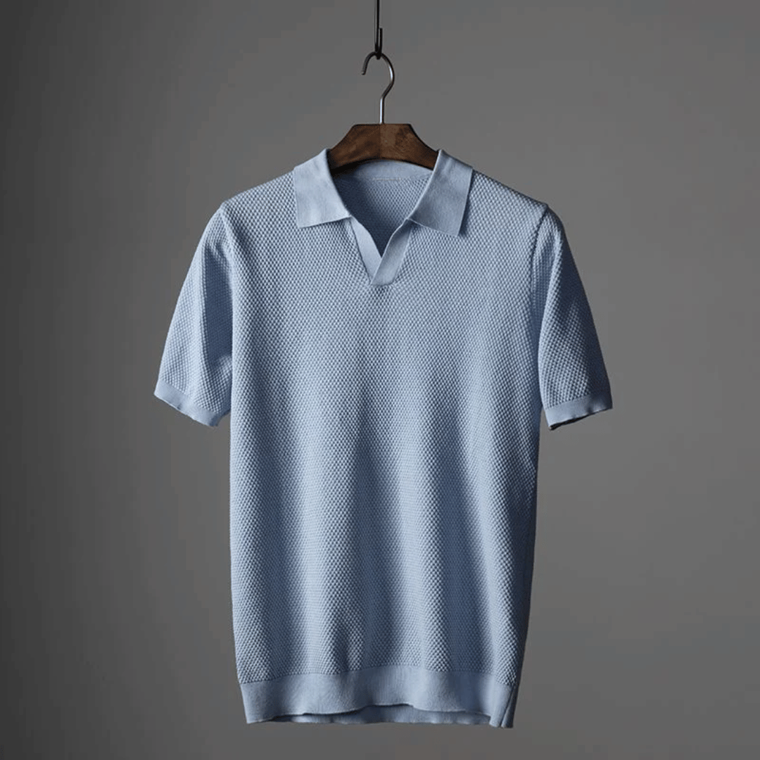 Modern kortärmad polo med mjuk finish