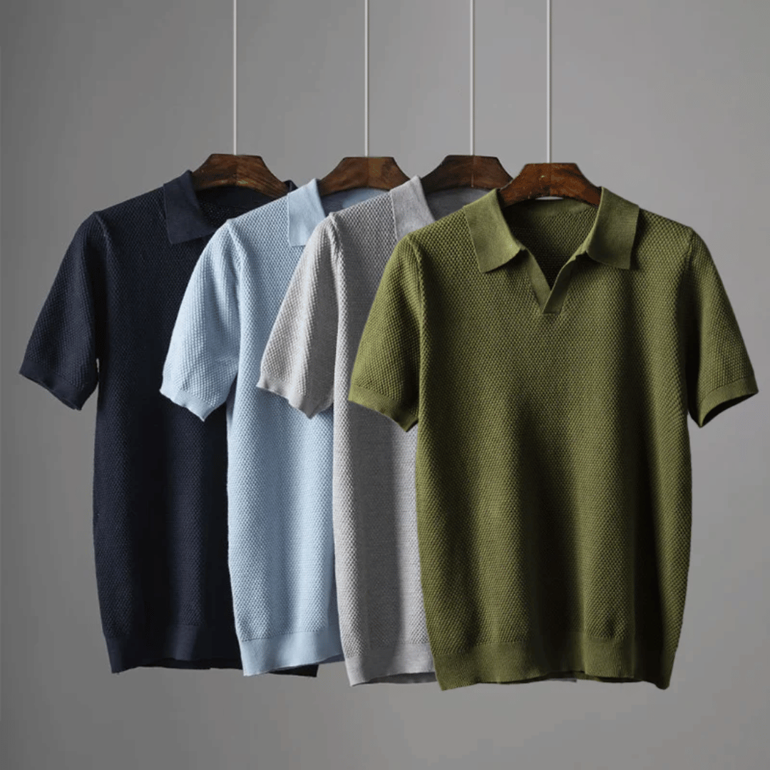 Modern kortärmad polo med mjuk finish