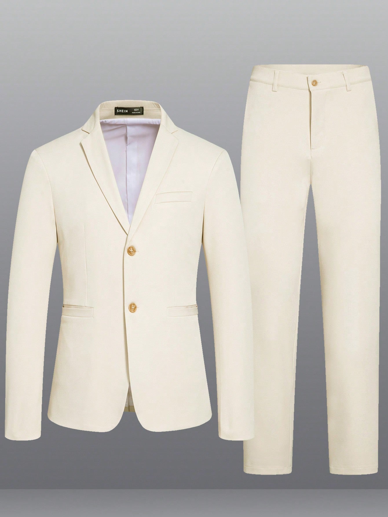 Klassisk tvådelad kostym för affärsbruk