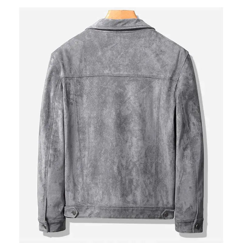 Casual jacka i mjuk och hållbar tygblandning