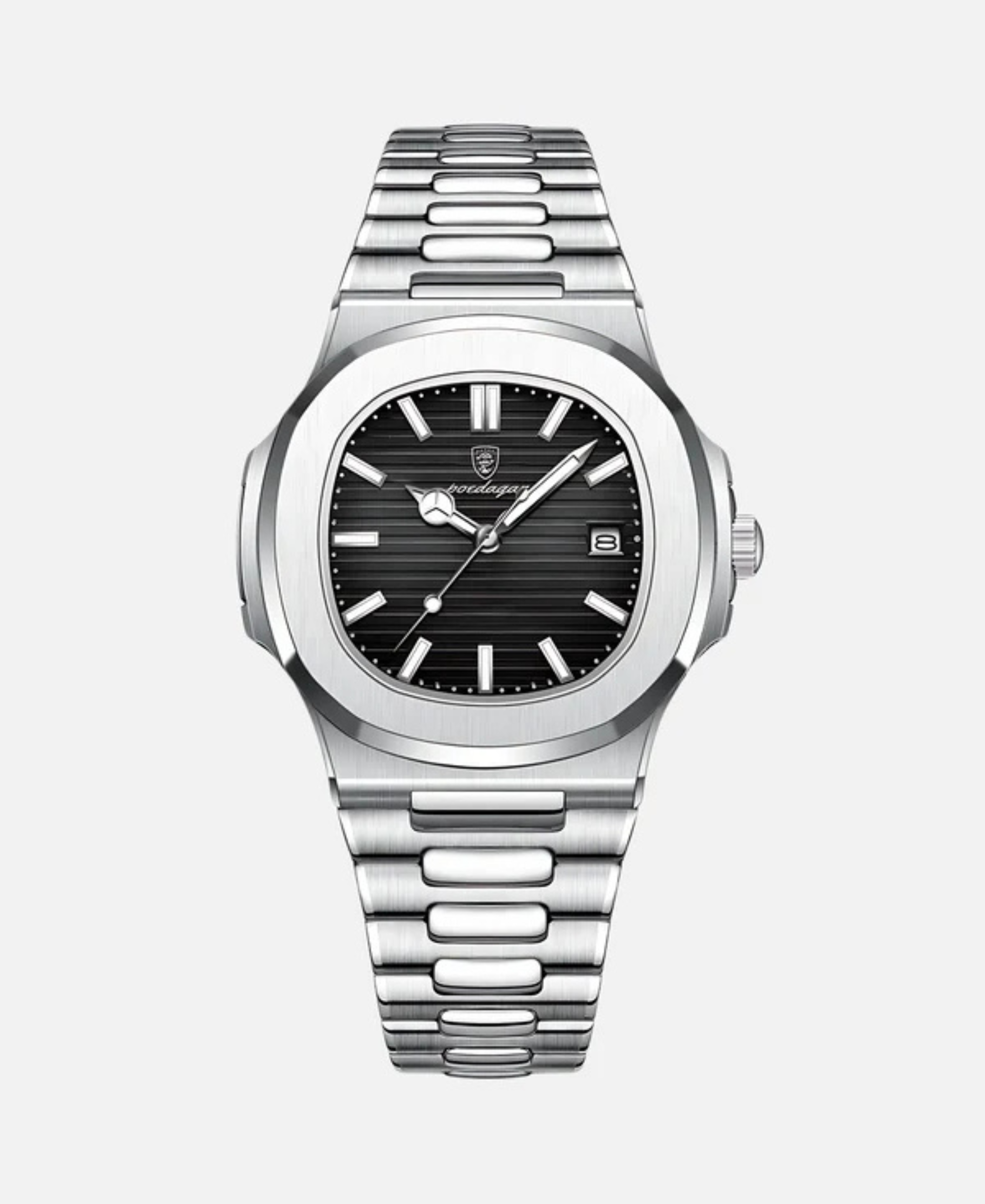 Klassisk klocka med stållänk